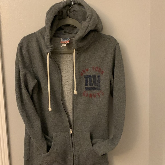 NFL Tops - NY Giants NFL football team gray hoodie with zipper and pockets. Worn once/twice